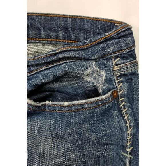 Joe's Jeans Womens Sz 27 x 34.5 Flare Embroidered Denim Western Y2K 90s Festival - Picture 5 of 12